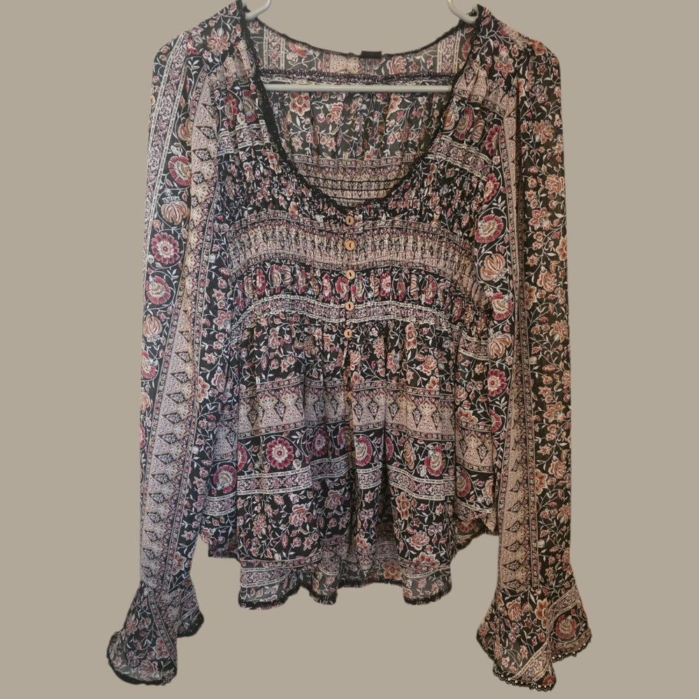 Boho Gypsy Loose Fit Top - Picture 6 of 16